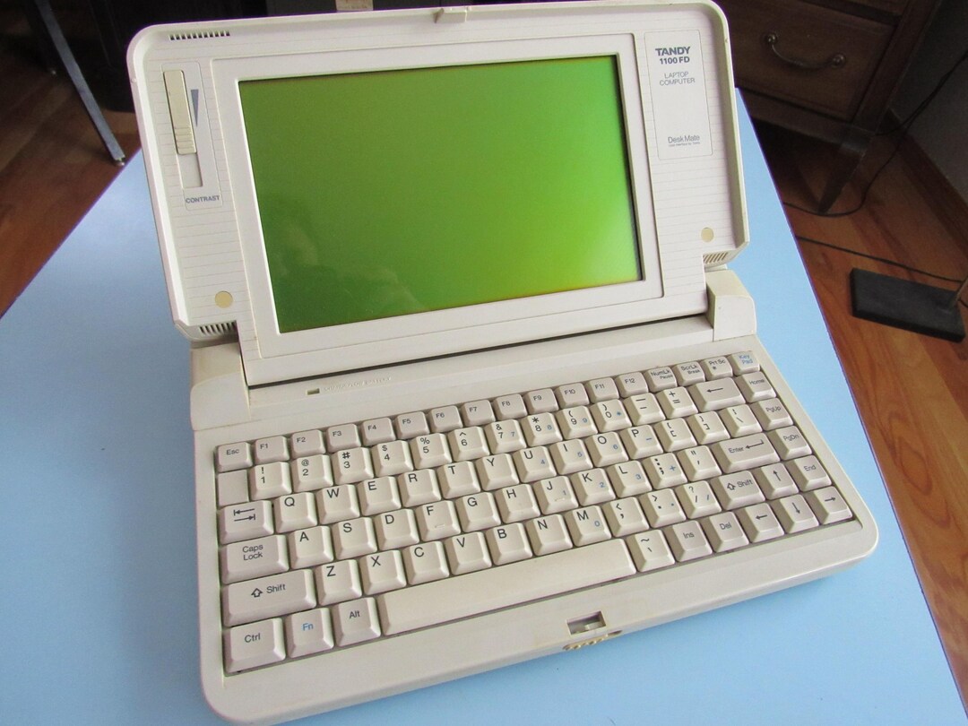 Tandy Computer Touchpad Vintage Tandy 1100 FD Laptop Computer 1989 Free Shipping - Etsy