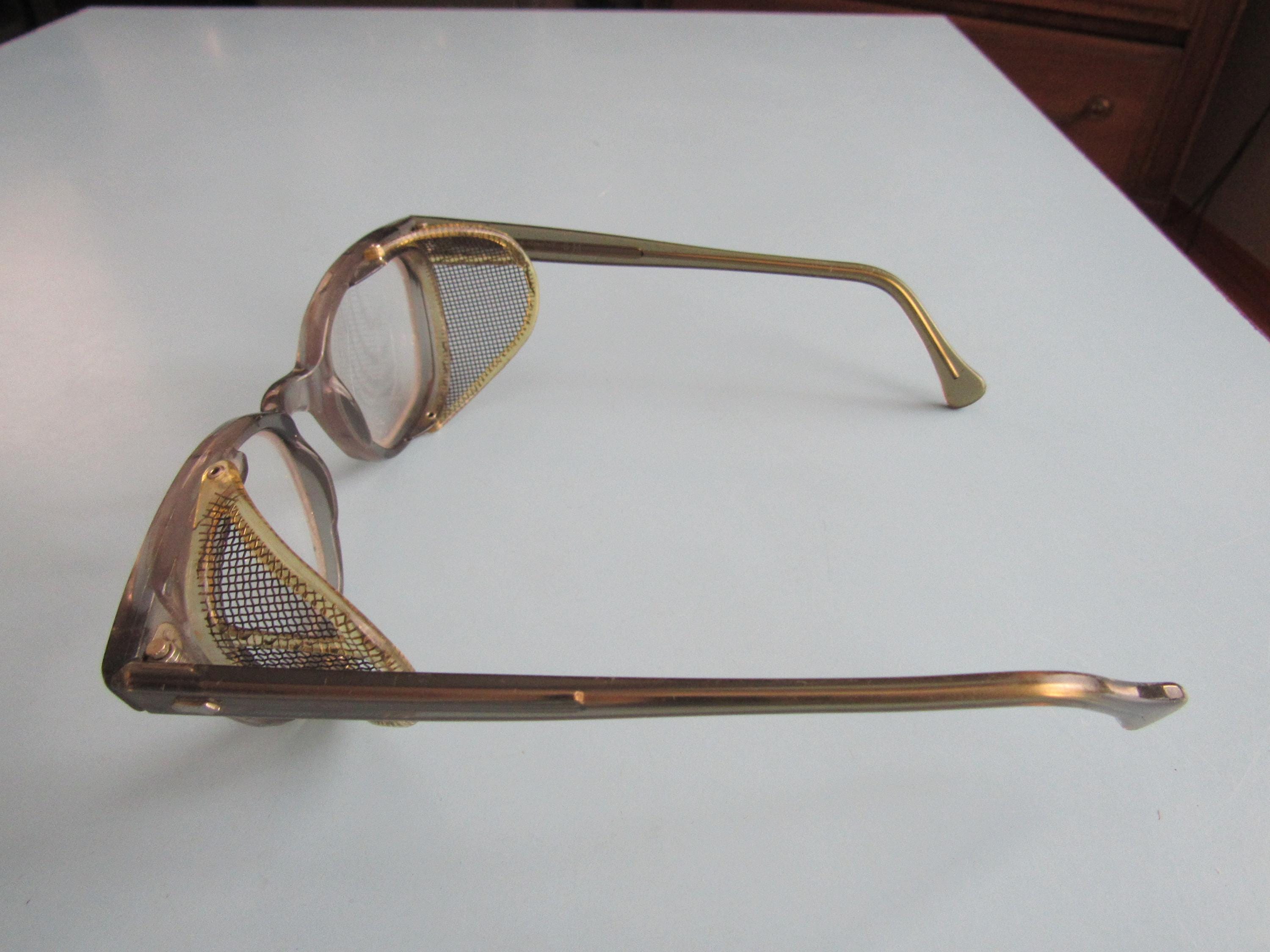 Vintage AO American Optical Flexi-fit 6M Safety Glasses Buddy