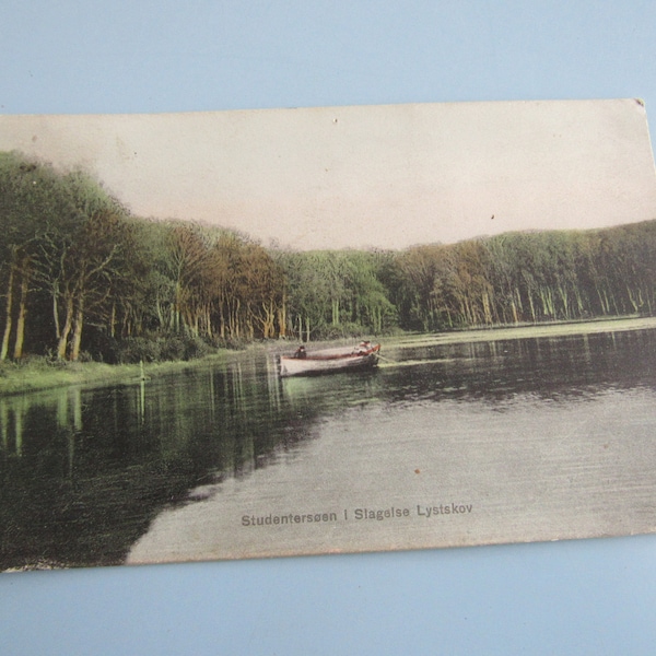 Vintage Danish Used Postcard Post Card 1908 Free Shipping