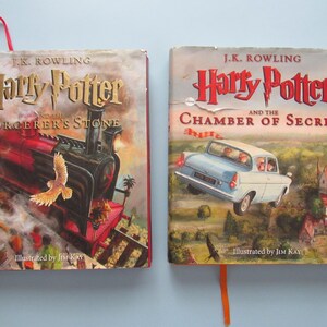 Harry Potter and the Sorcerer's Stone by J.K. Rowling Chamber of Secrets Jim Kay Free Shipping