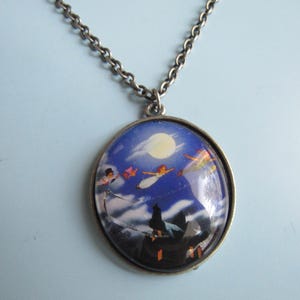 Vintage Disney Peter Pan Pendant Necklace Free Shipping