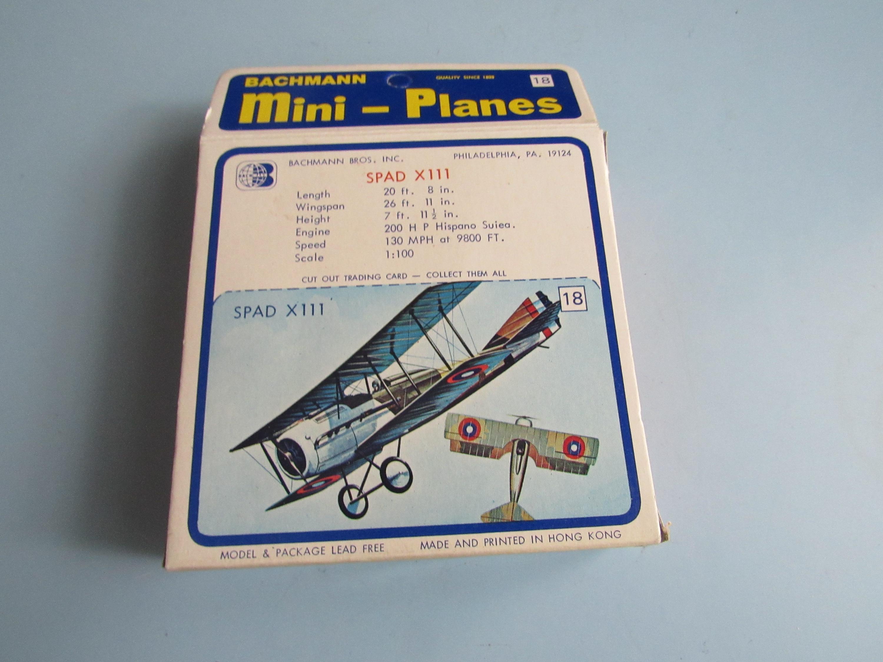 Vintage Bachmann Mini-planes Spad XIII No. 18 Free Shipping - Etsy
