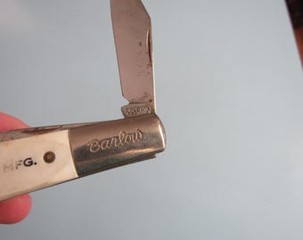 Vintage Barlow Colonial Pocket Knife Co-op Feed Mfg. Free Shipping