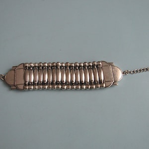 Vintage Silver Tone Link Bracelet Free Shipping