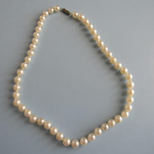 Vintage Faux Pearl Necklace Free Shipping