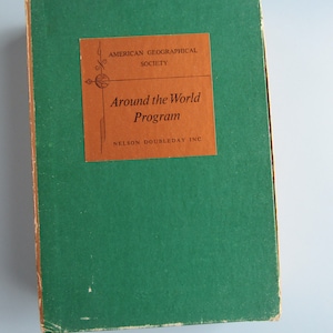 Vintage American Geographical Society Around the World Program 1959 Free Shipping