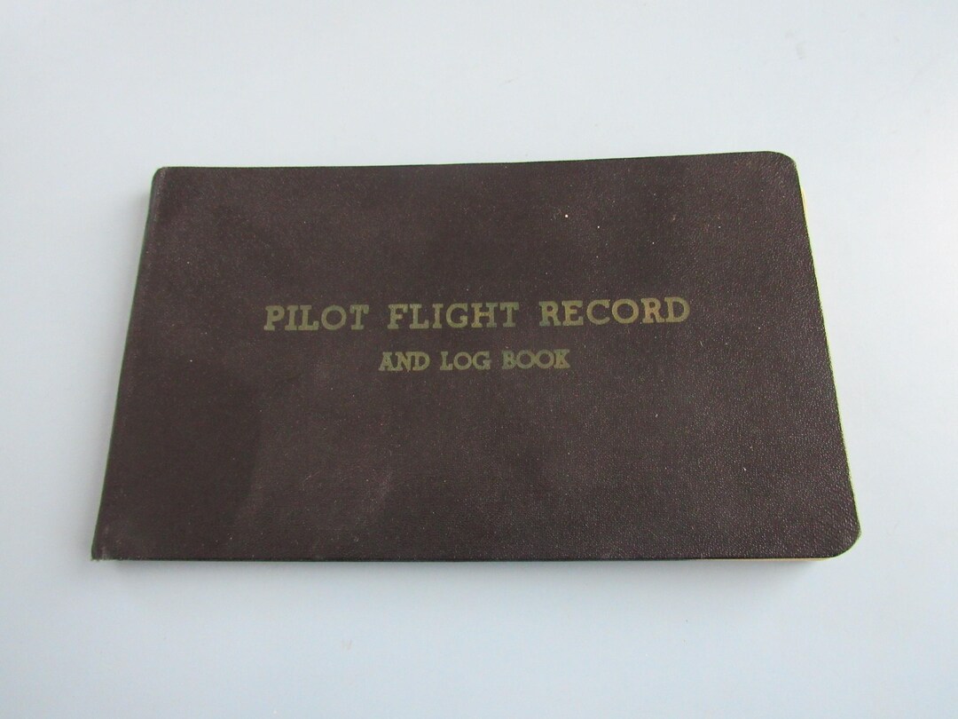 Vintage Plot Flight Record and Log Book Type AP-3 1950s Free Shipping ...