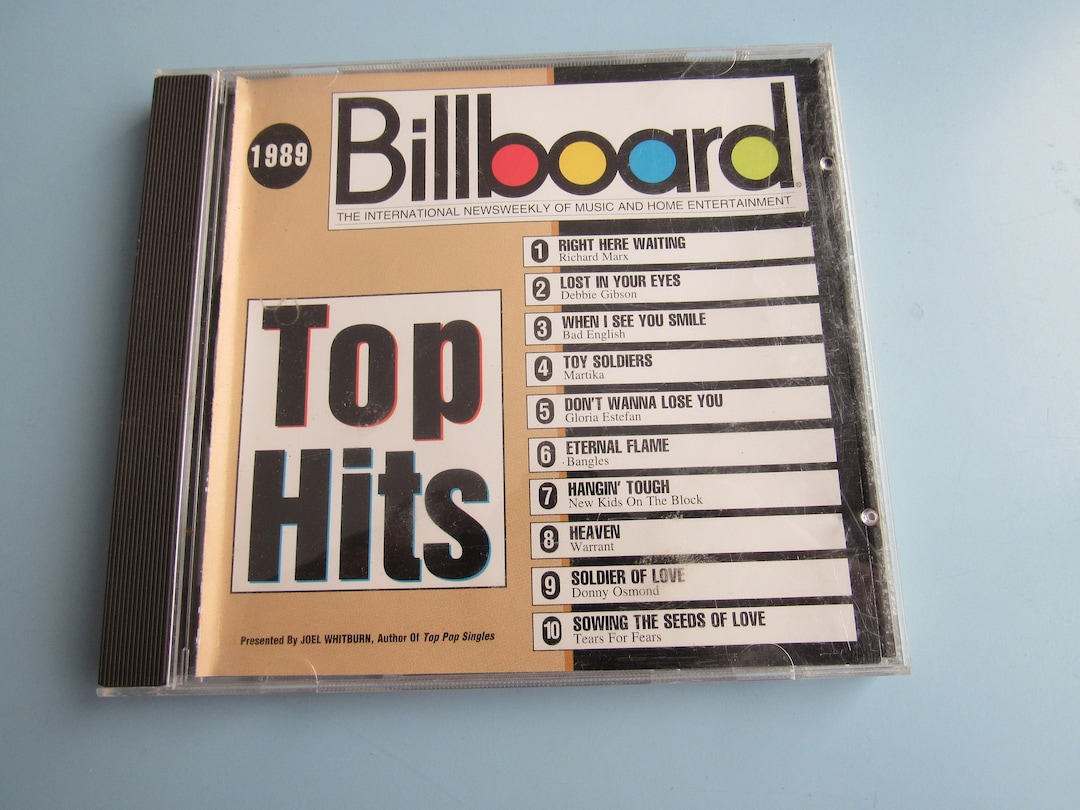 Billboard Top Hits 1989 CD Free Shipping Etsy