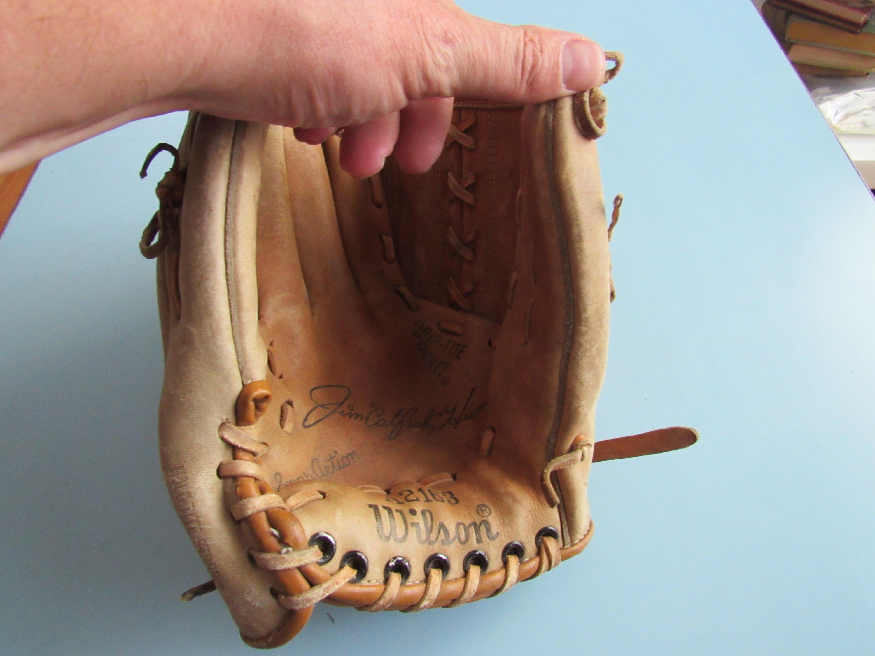 Gant de baseball vintage WILSON A2163 Jim Catfish Hunter LHT vintage Corée