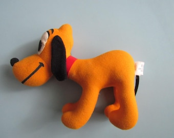Vintage Pluto Plush Walt Disney 1970s Free Shipping