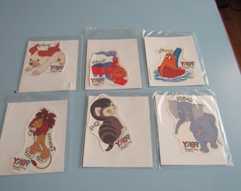Lot of 6 Vintage Poky and Friends Shirt Stickers 1999 Poky Little Puppy Free Shipping