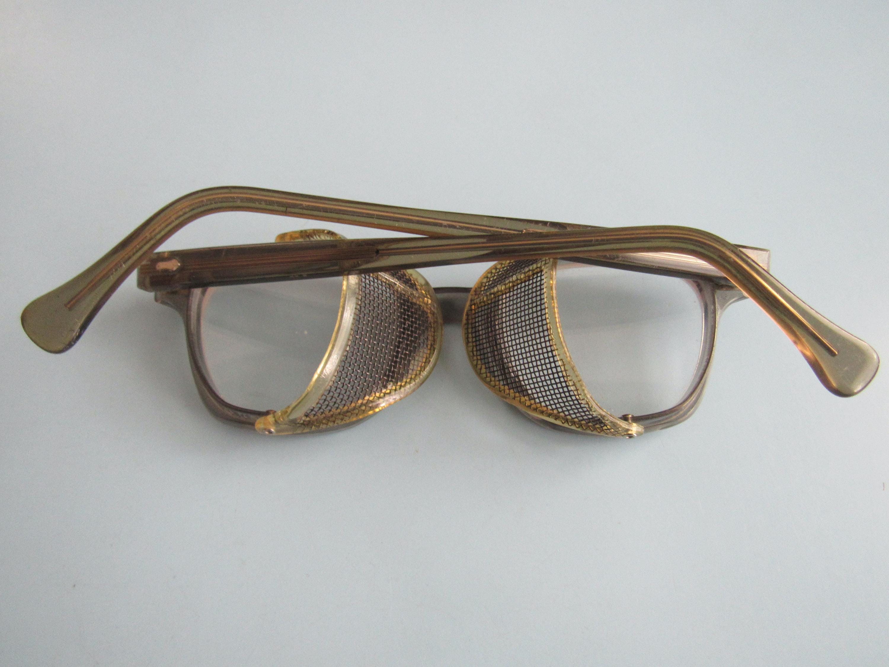 Vintage AO American Optical Flexi-fit 6M Safety Glasses Buddy