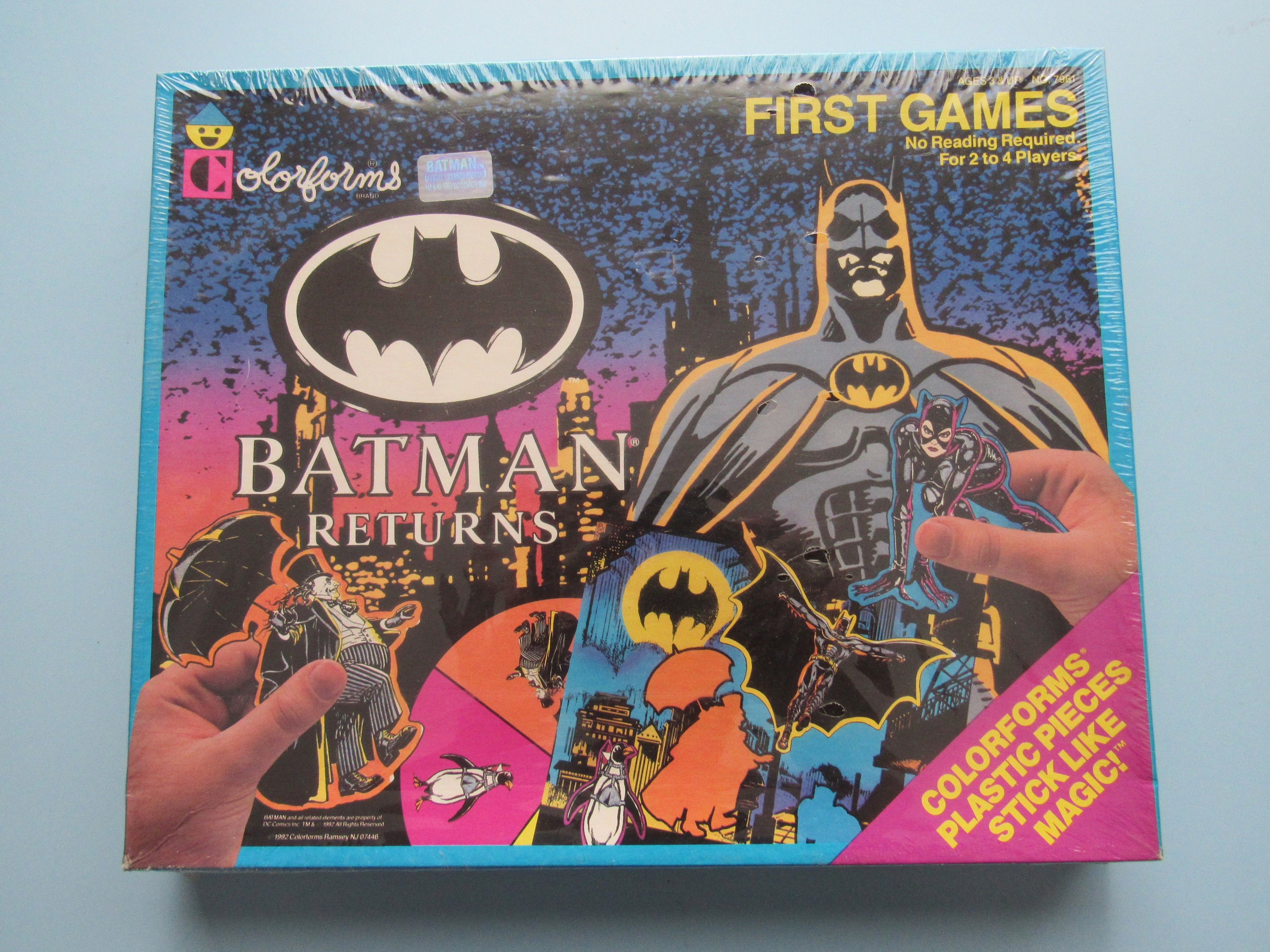 Vintage Colorforms Batman Returns First Games 1992 New Old Stock