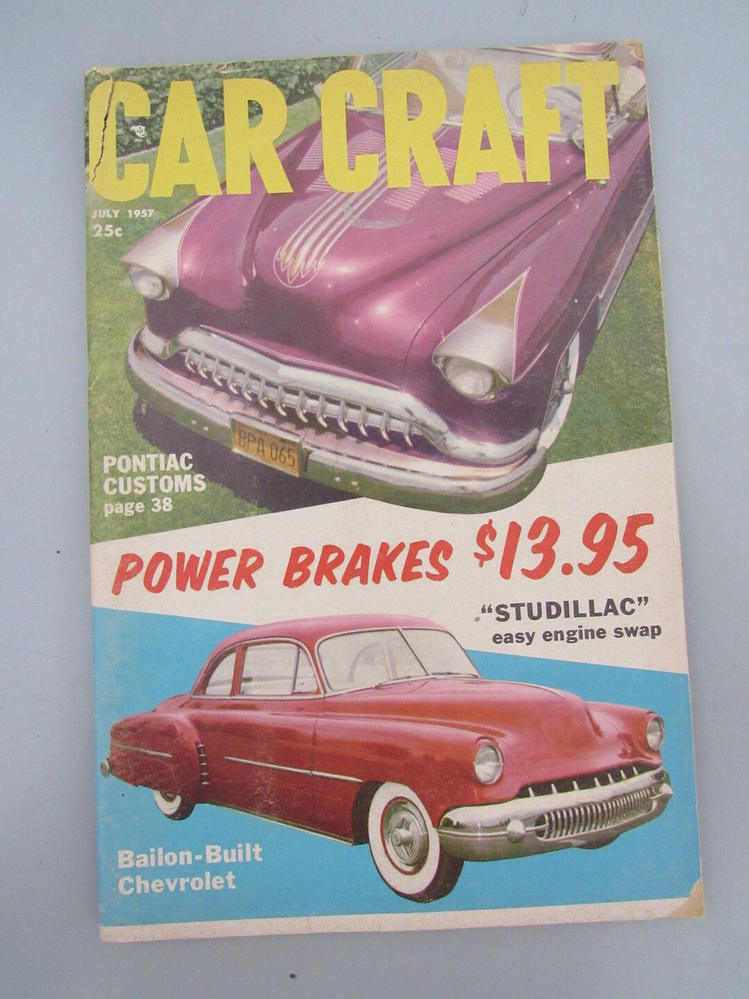 Vintage Car Craft Magazine July 1957 Pontiac Customs Free Etsy