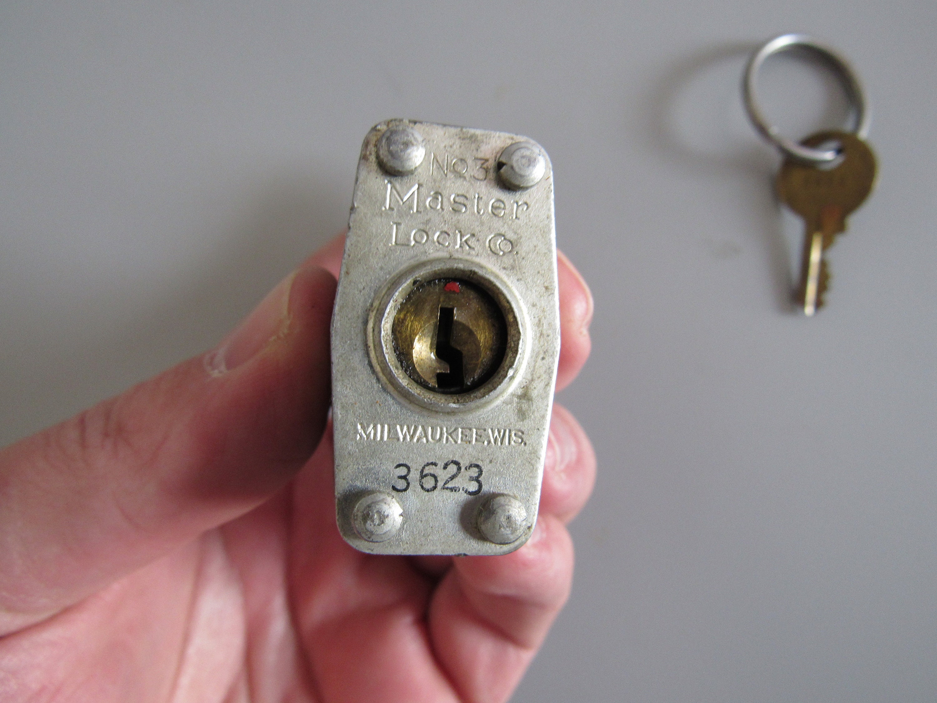 Vintage Master Lock Masterlock No. 3 Padlock With Key Free Etsy UK
