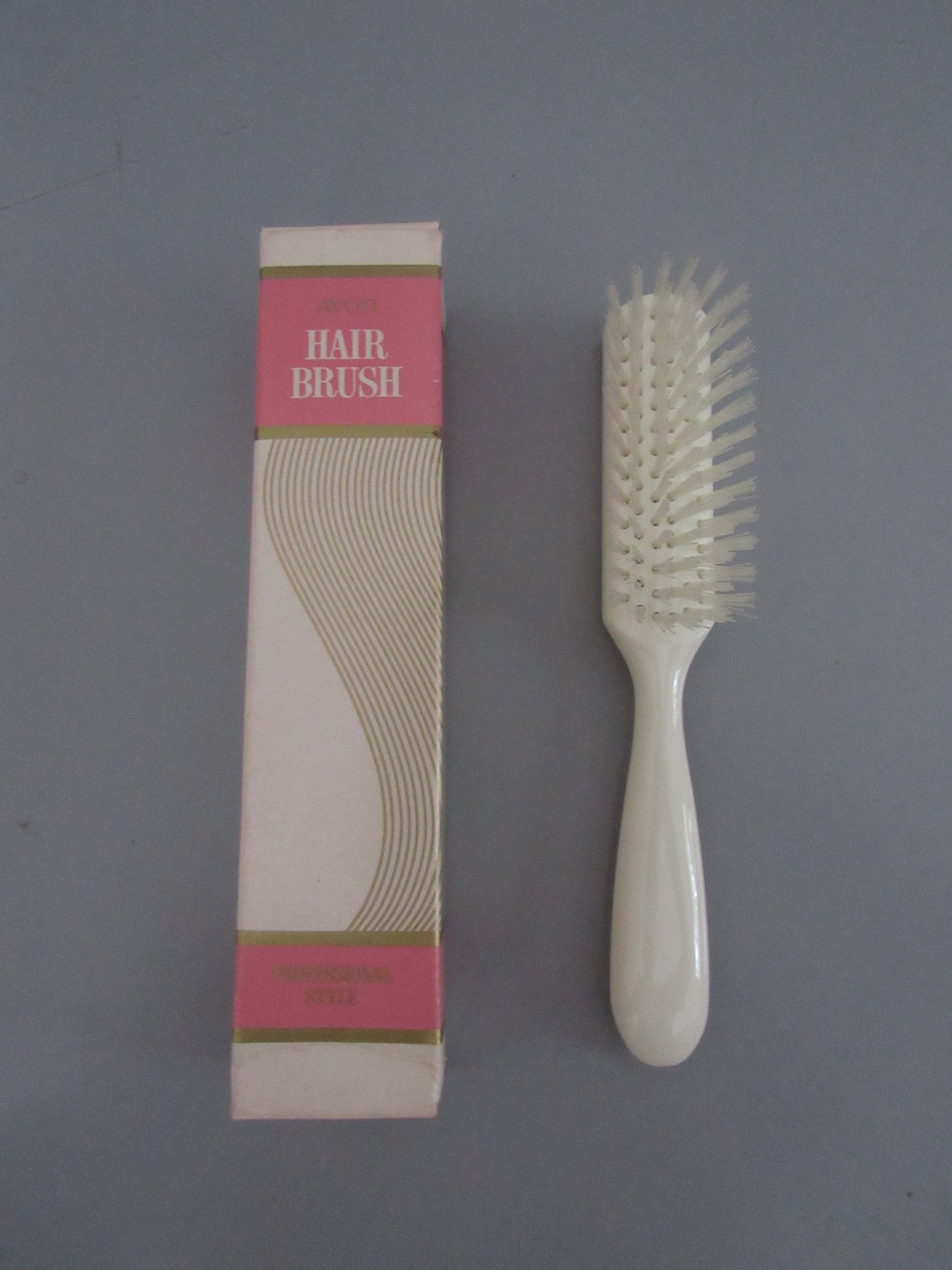 Vintage White Avon Hair Brush Professional Style Hairbrush New - Etsy