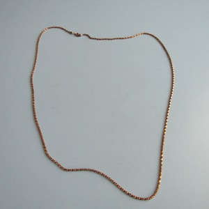 Vintage Gold Tone Chain Necklace Free Shipping