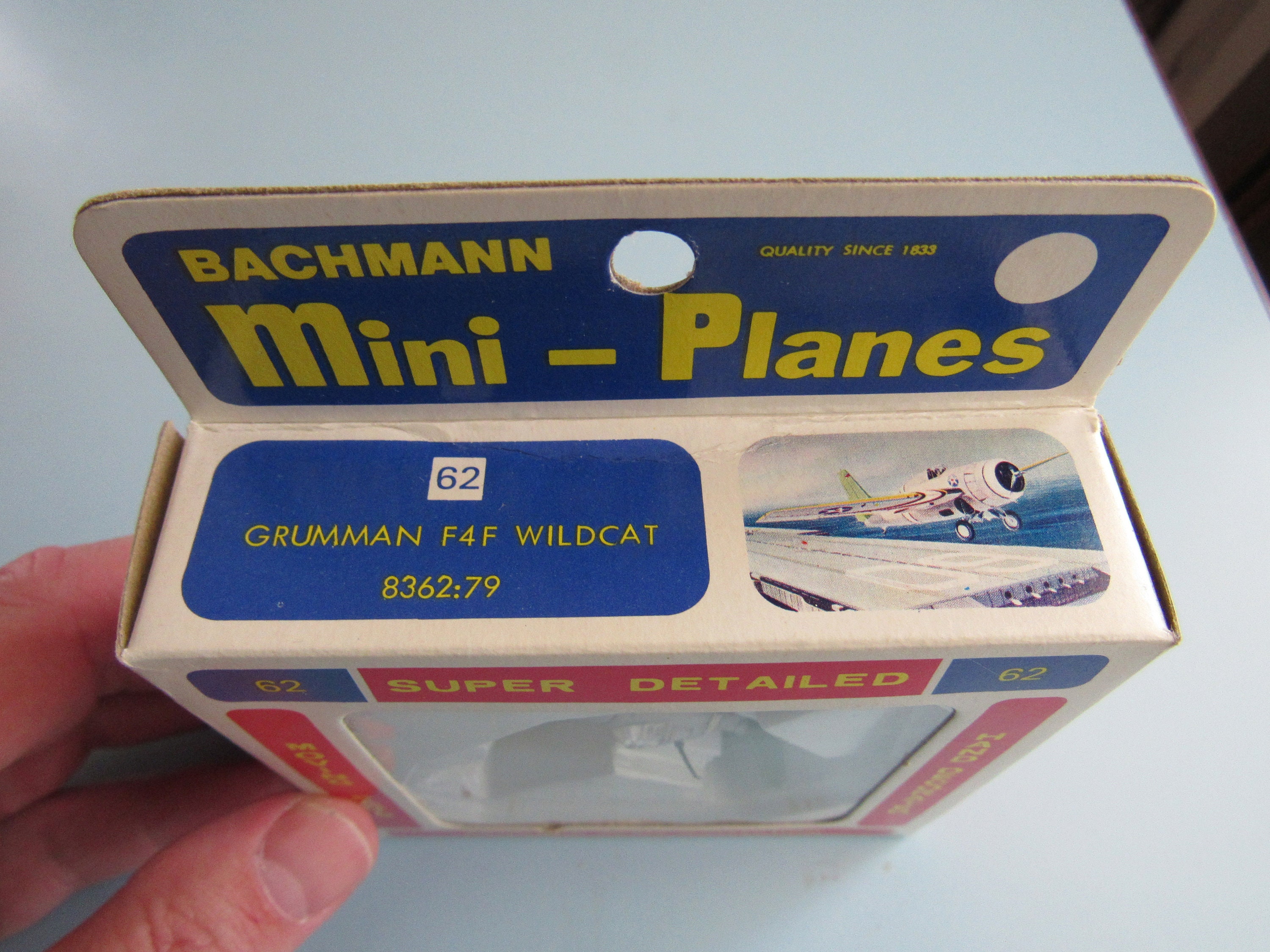 Vintage Bachmann Mini-planes Grumman F4F Wildcat No. 62 Free