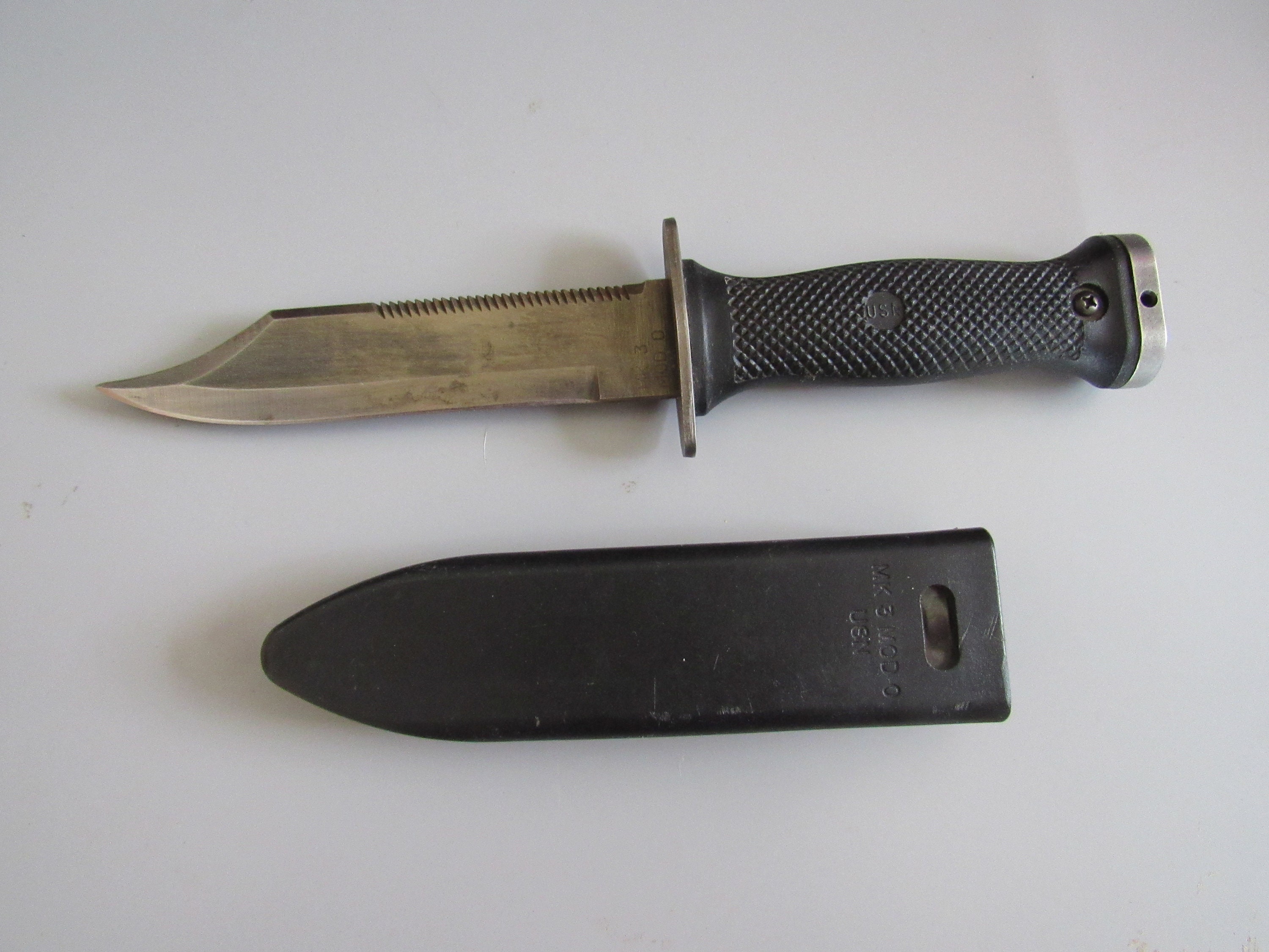  - MK3 MOD 0・2V376・USN ナイフ .ケース付 MK3 MOD 0・2V376・USN ナイフ .ケース付