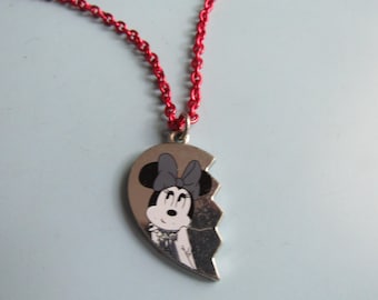 Vintage Disney Minnie Mouse Pendant Necklace Free Shipping