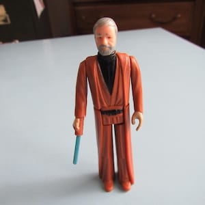 Vintage Star Wars Obi-Wan Kenobi Gray Hair Action Figure A New Hope 1977 Hong Kong Free Shipping