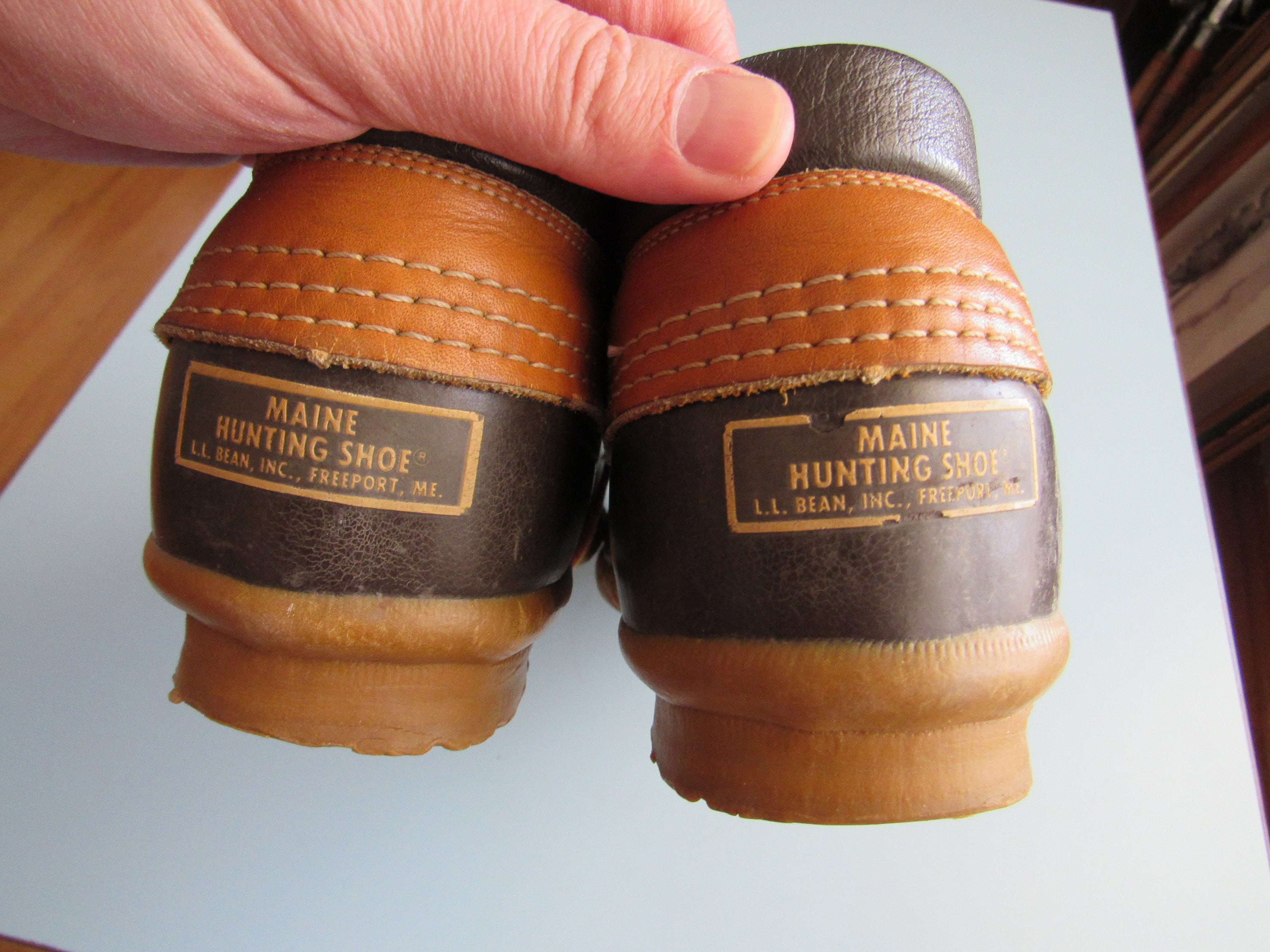 Vintage L.L. Bean Maine Hunting Shoes Size 8 Duck Boots Hunting