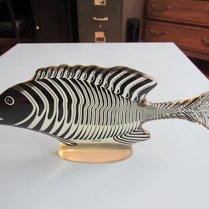Vintage Abraham Palatnik Lucite Fish Sculpture Brazil Mid Century Free Shipping