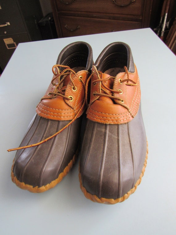 Vintage L.L. Bean Maine Hunting Shoes Size 8 Duck Boots Hunting