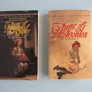 Lot of 2 Anne of Green Gables Books by L.M. Montgomery Free Shipping