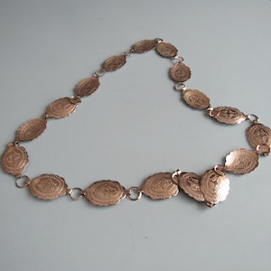 Vintage Silver Tone Concho Belt Free Shipping