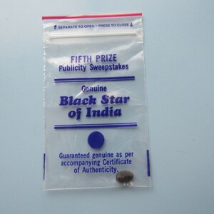 1 carat black star of india deals
