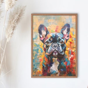 French Bulldog Painting Canvas Print - Best Gifts for Dog Owners