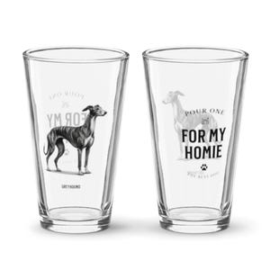 Pet Loss Gepersonaliseerde pint glas windhond hondenras huisdier herdenkingscadeau