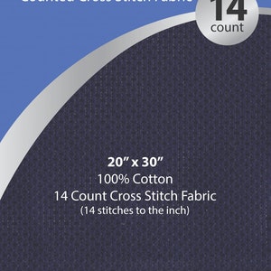 14 count Aida Navy Blue 20&quot; x 30&quot;