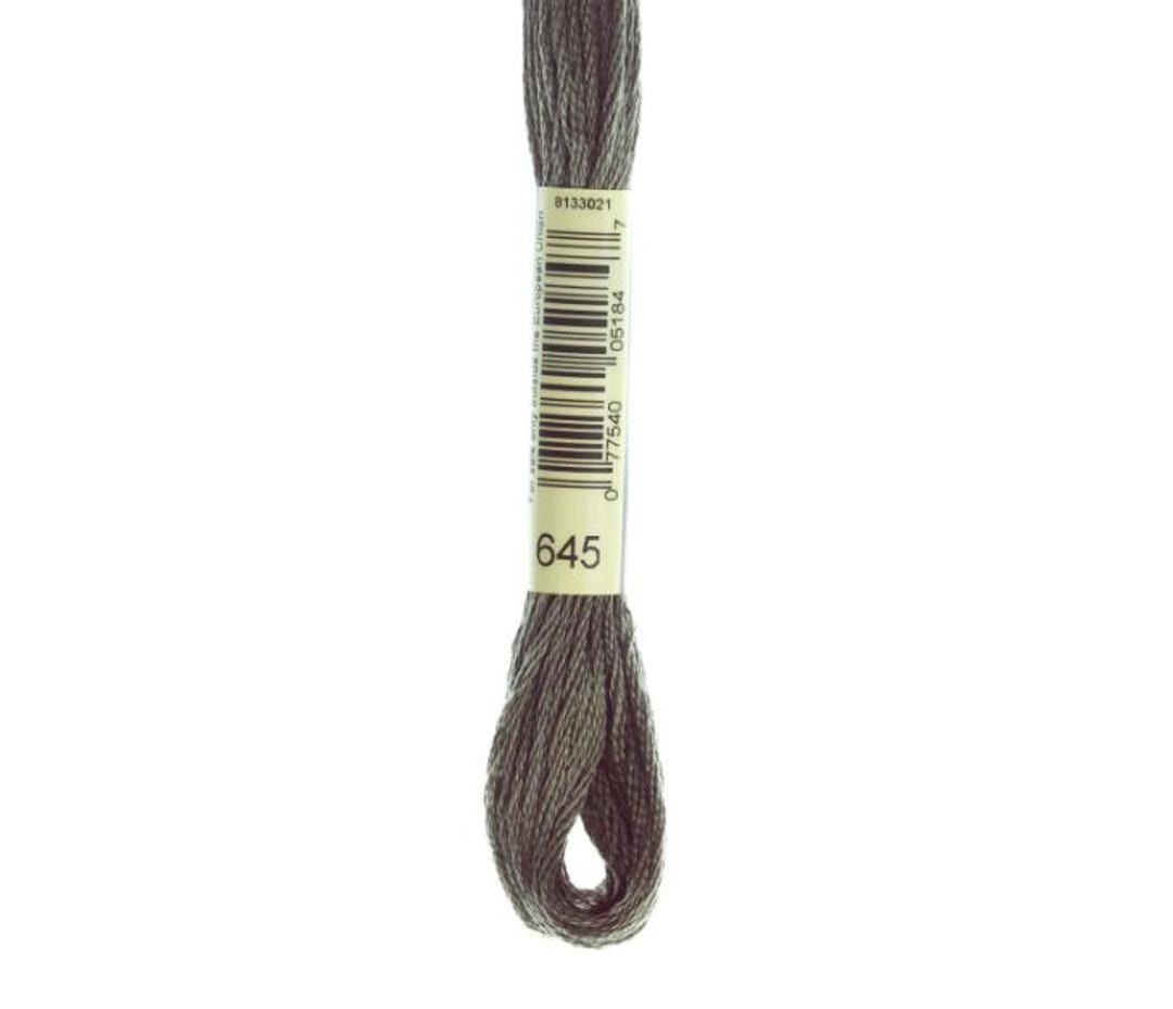 DMC 645 Embroidery Floss • Very Dark Beaver Gray • 6‑strand Cotton ...
