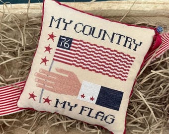 My Flag Cross Stitch Chart by Teresa Kogut XS395