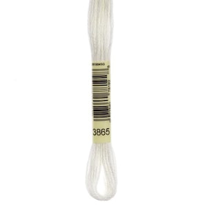 DMC 3865 Winter White Embroidery Floss | Cotton Cross Stitch Thread
