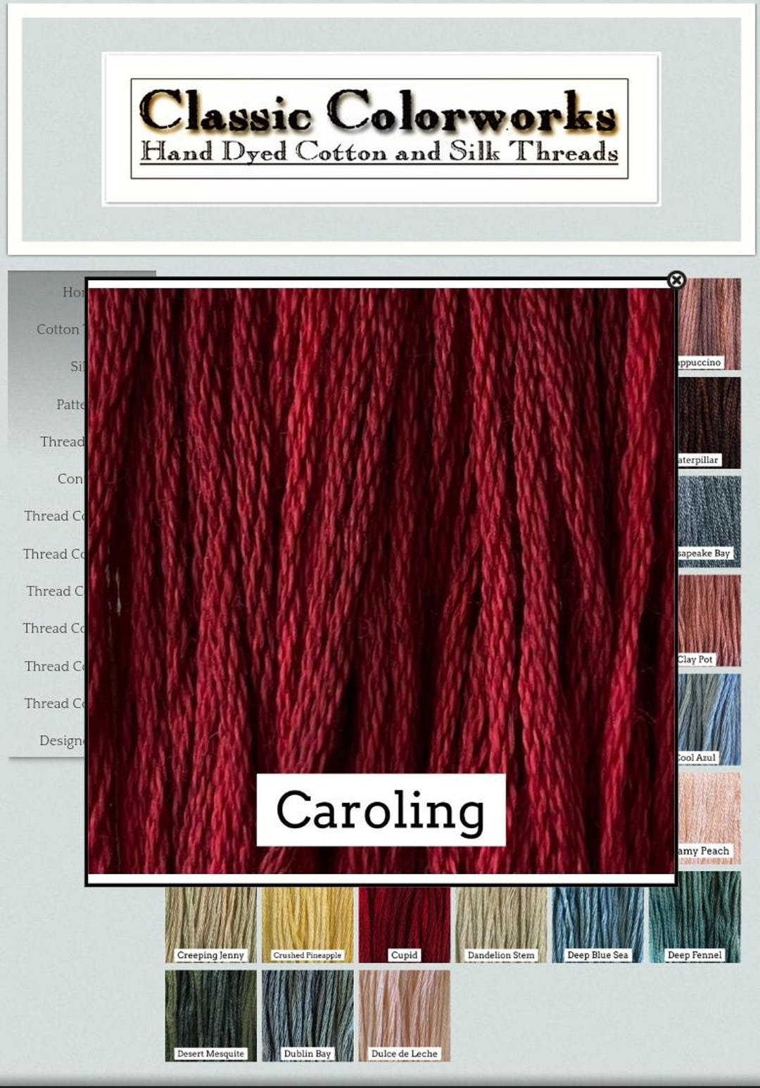 Classic Color Works Chart.pdf Caroling Classic Colorworks Thread - Etsy