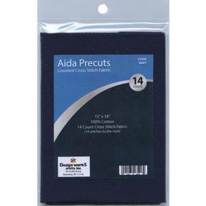 14 count Aida Navy 15&quot; x 18&quot;