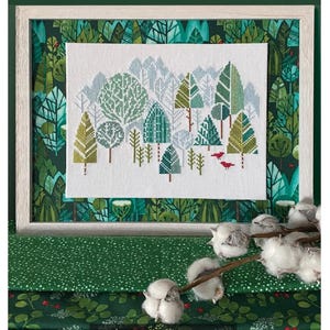 Pine Crossing by Robin Pickens, cross stitch pattern