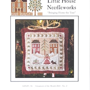 Bringing home the tree, by Little house Needleworks, cross stitch pattern