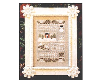 Snow sampler, by Country Cottage Needleworks, Cross stitch pattern