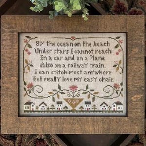 Sit And Stitch by little house needleworks, Counted cross stitch pattern