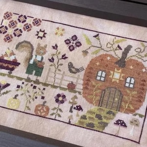 Tommy's Pumpkin Patch by Blueberry Ridge Designs, cross stitch pattern