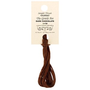 Dark Chocolate the gentle art thread, Sampler Threads floss