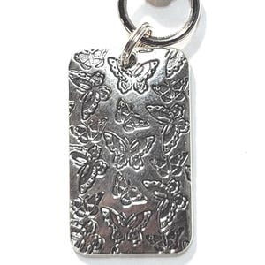 Butterfly zipper pull, scissor fob