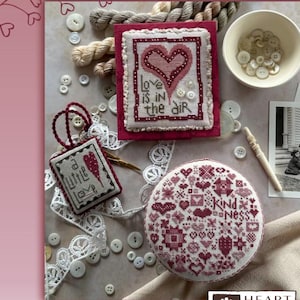 Mementos of the Heart cross stitch pattern by Heart in Hand