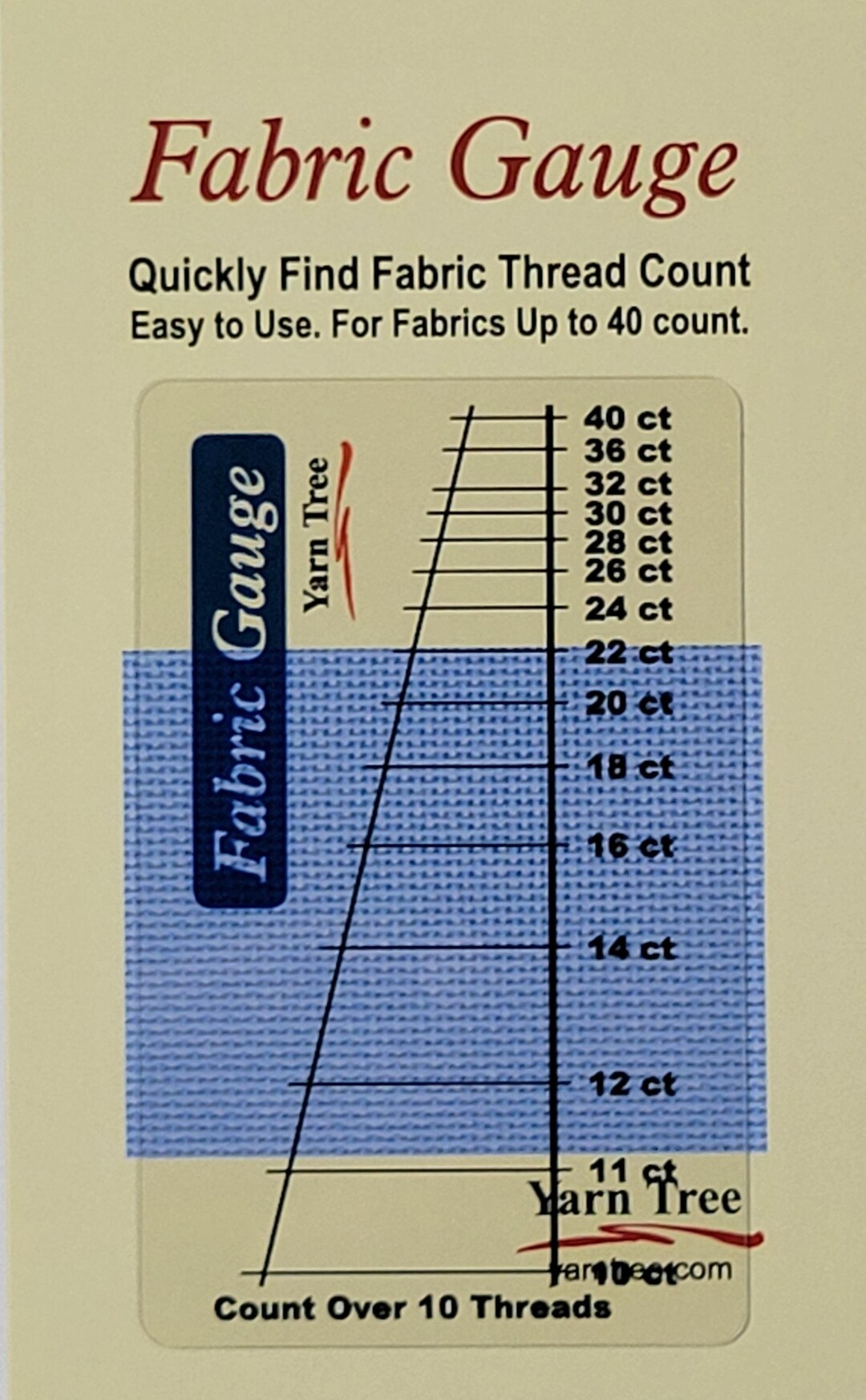 Fabric Thread Count Gauge: Durable Vinyl, Made in USA - Etsy