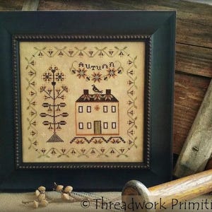 Sweet Autumn Vine by Threadwork Primitives, cross stitch pattern