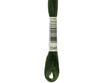 DMC 3345 Hunter Green Embroidery Floss | Cotton Cross Stitch Thread